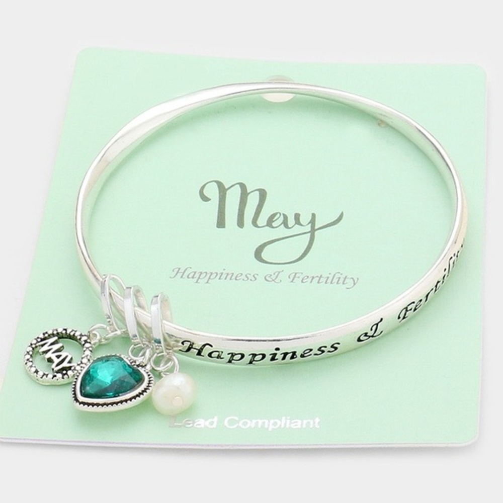 May birth stone bracelet